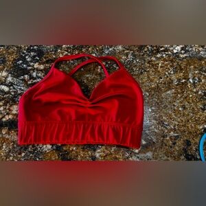 TIGER FRIDAY child XL Red Sports Bra with Strappy Back